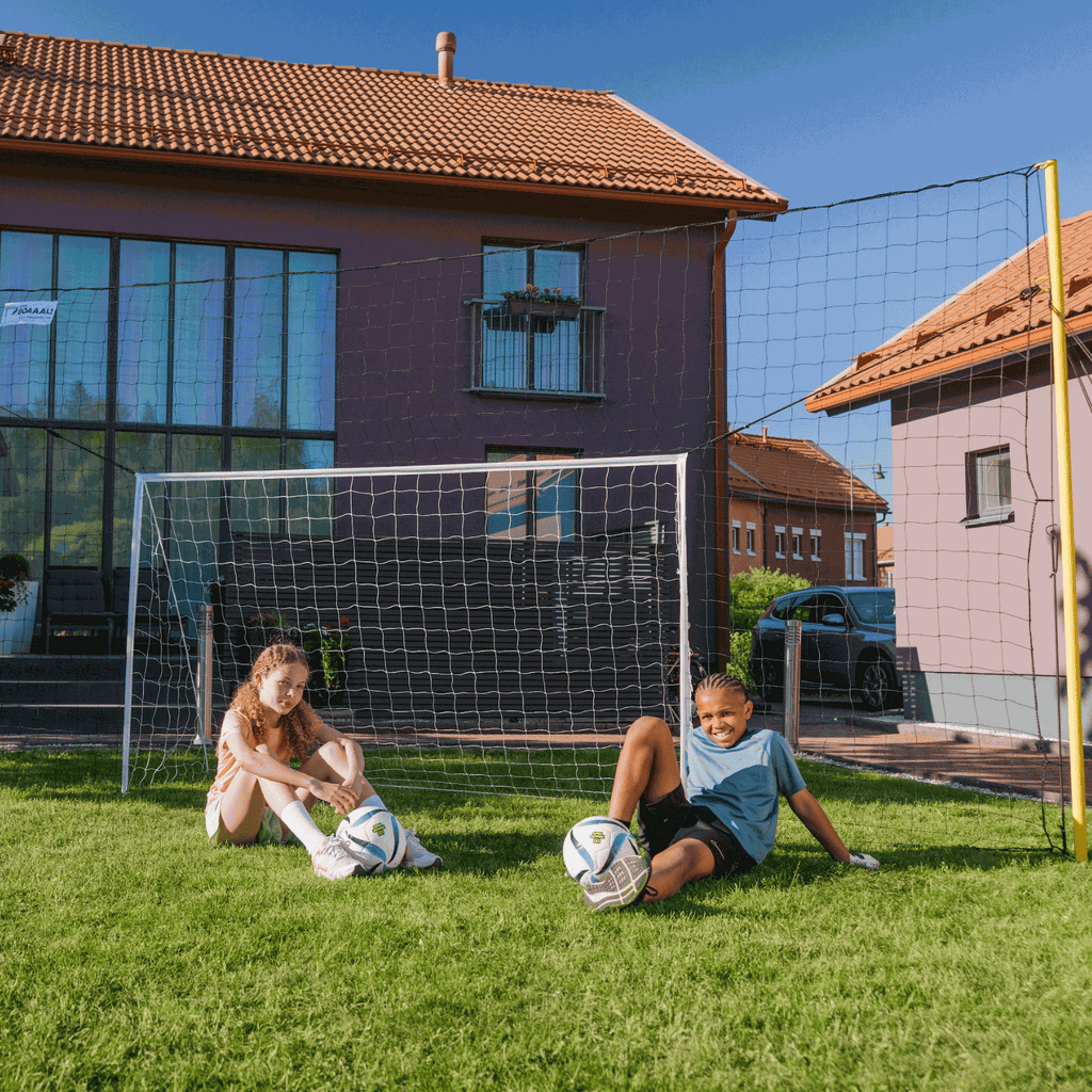 Soccer Goal with Rebounder & Backstop Net Trainer – Open Goaaal Junior