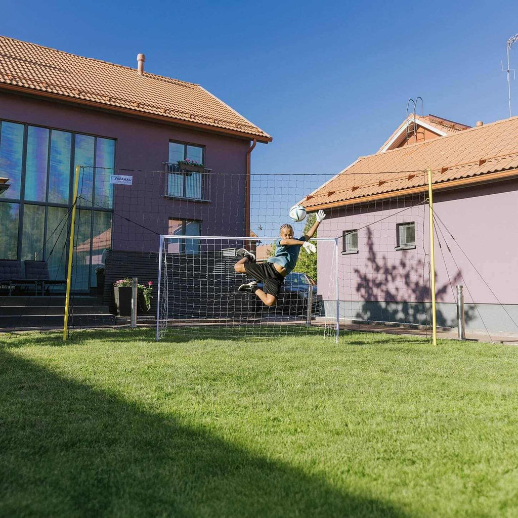 Soccer Goal with Rebounder & Backstop Net Trainer – Open Goaaal Junior