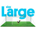 Soccer Goal with Rebounder & Backstop Net Trainer – Open Goaaal Large