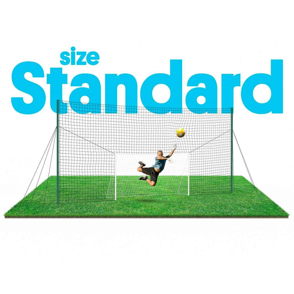 Soccer Goal with Rebounder & Backstop Net Trainer – Open Goaaal Standard