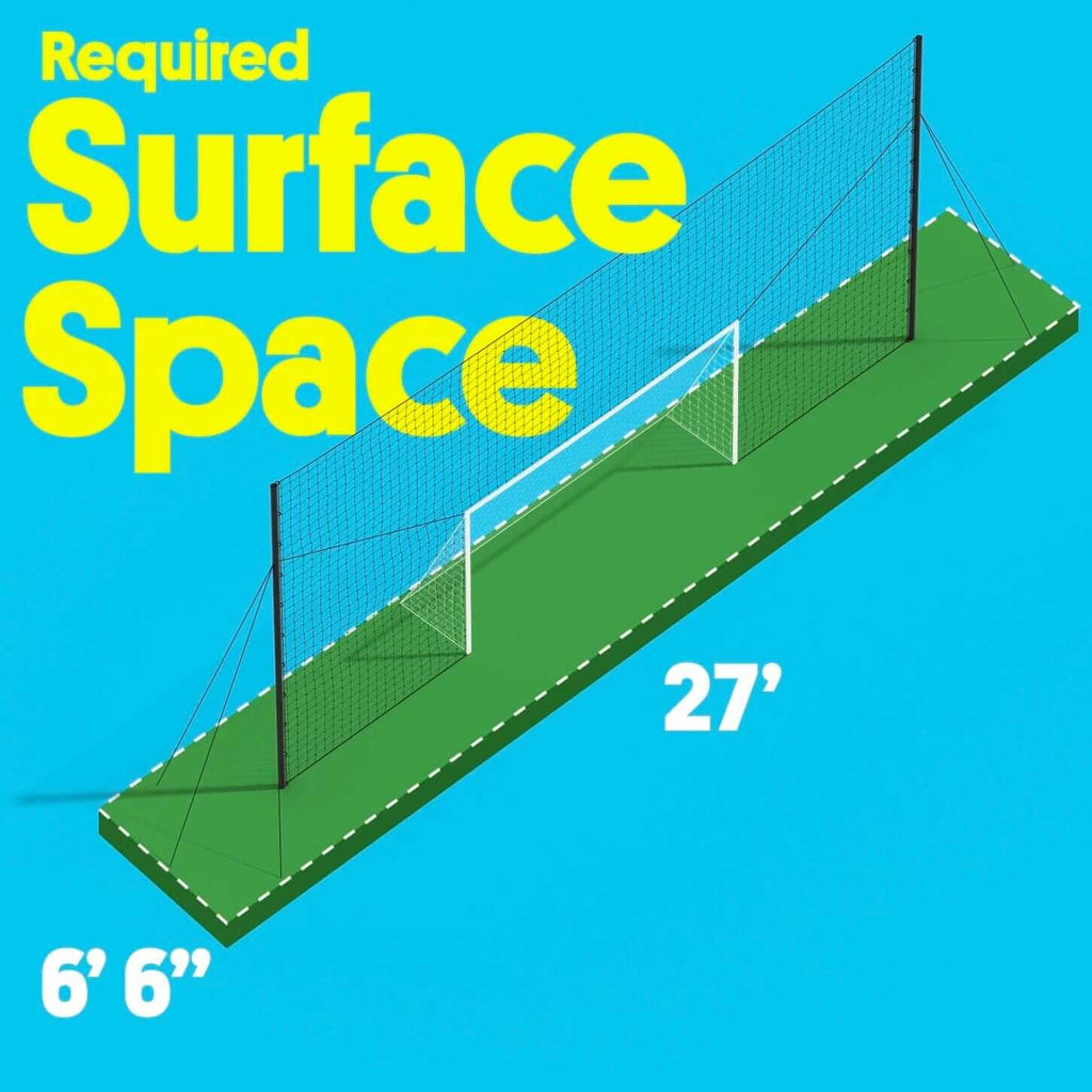 Soccer Goal with Rebounder & Backstop Net Trainer – Open Goaaal Standard