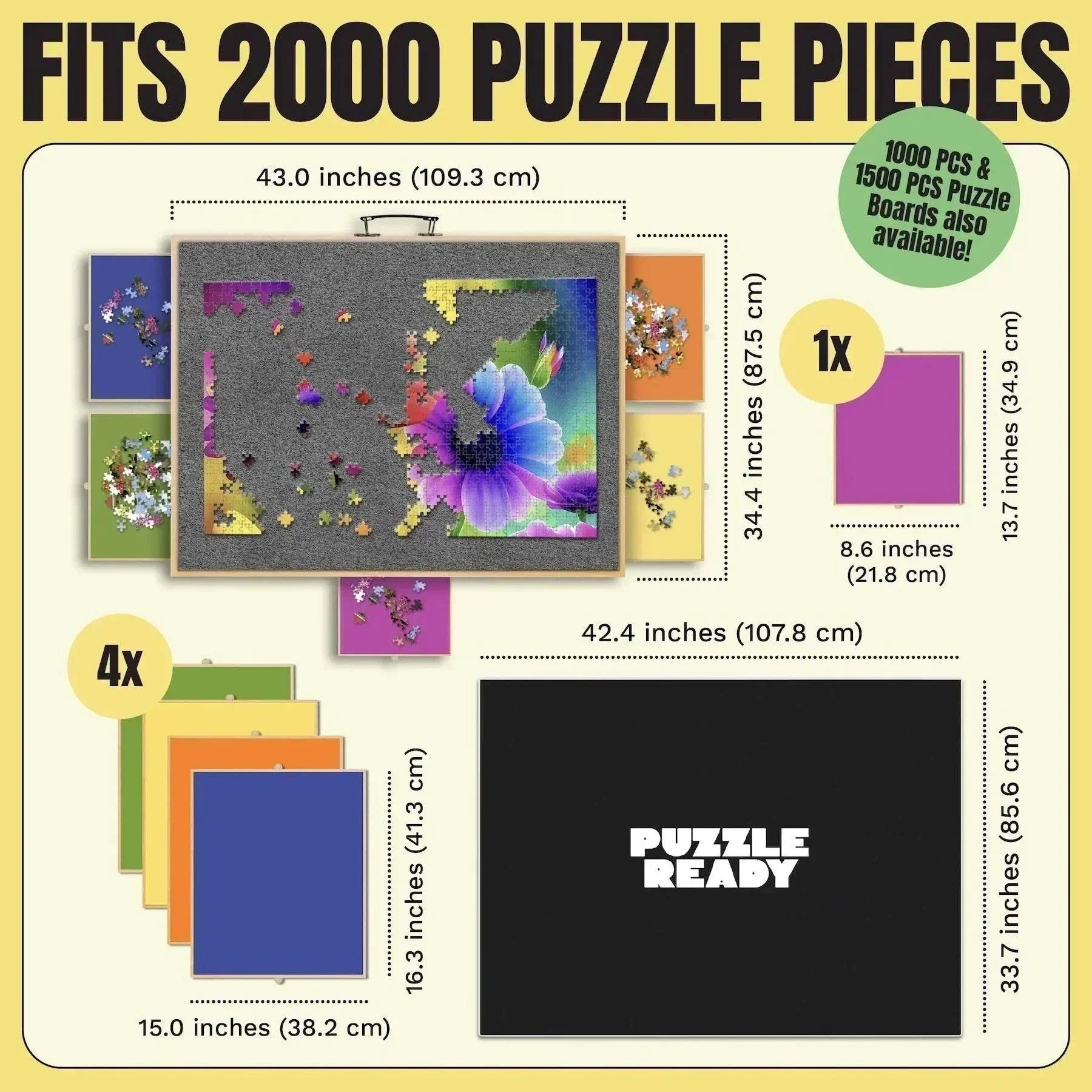 Puzzle Ready Puzzelbord - 2000 stukjes