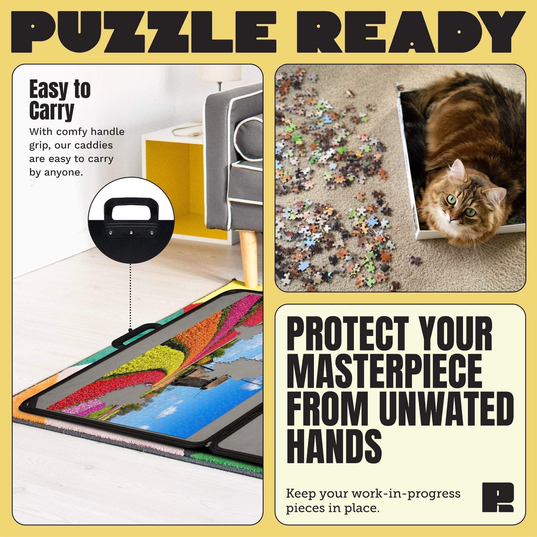 Puzzle Ready Portable Puzzle Caddy 1500 pcs - 6 sorting trays