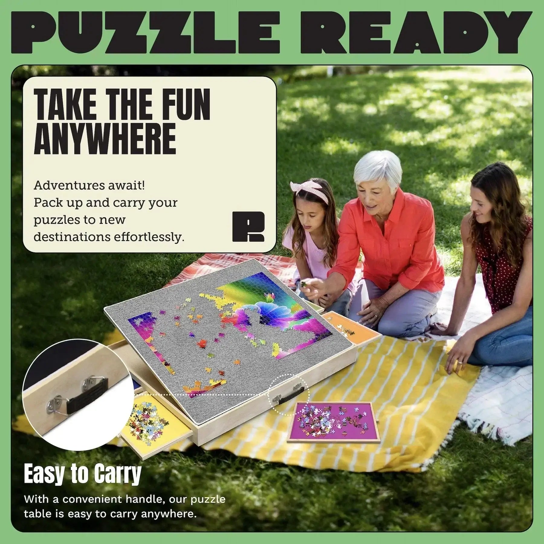 Puzzle Ready pusselbräda med lutningsfunktion - 1500 bitar