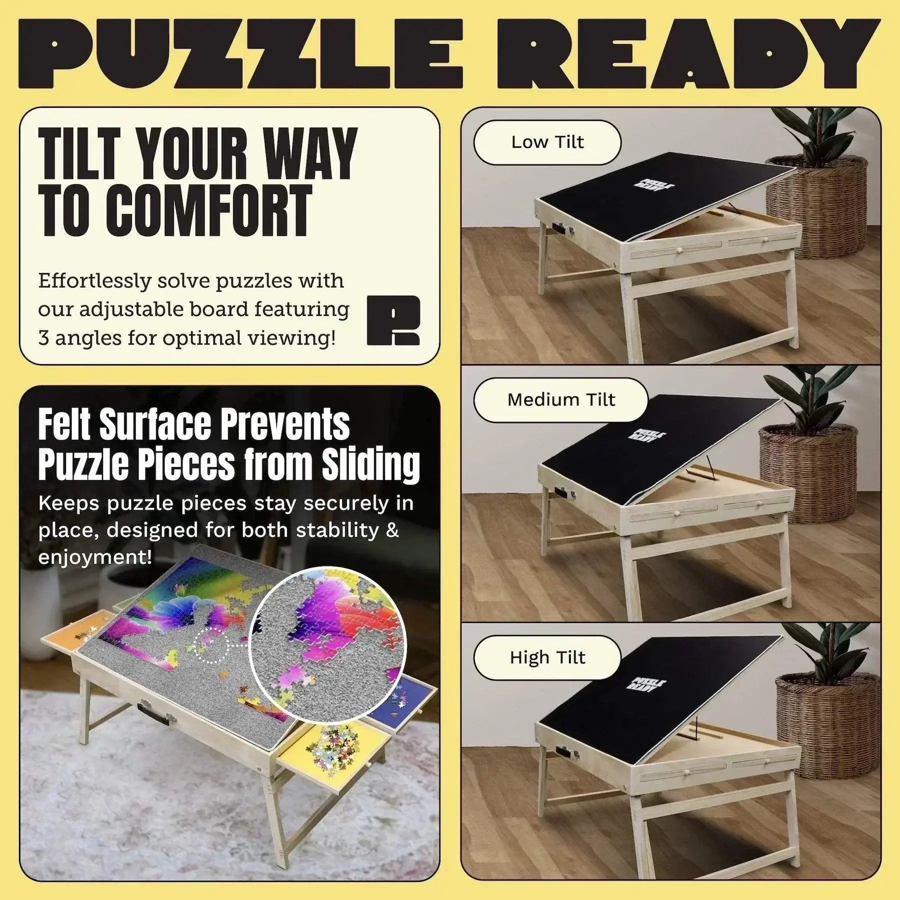 Puzzle Ready Puzzle Board with Short Legs - 1000 pieces