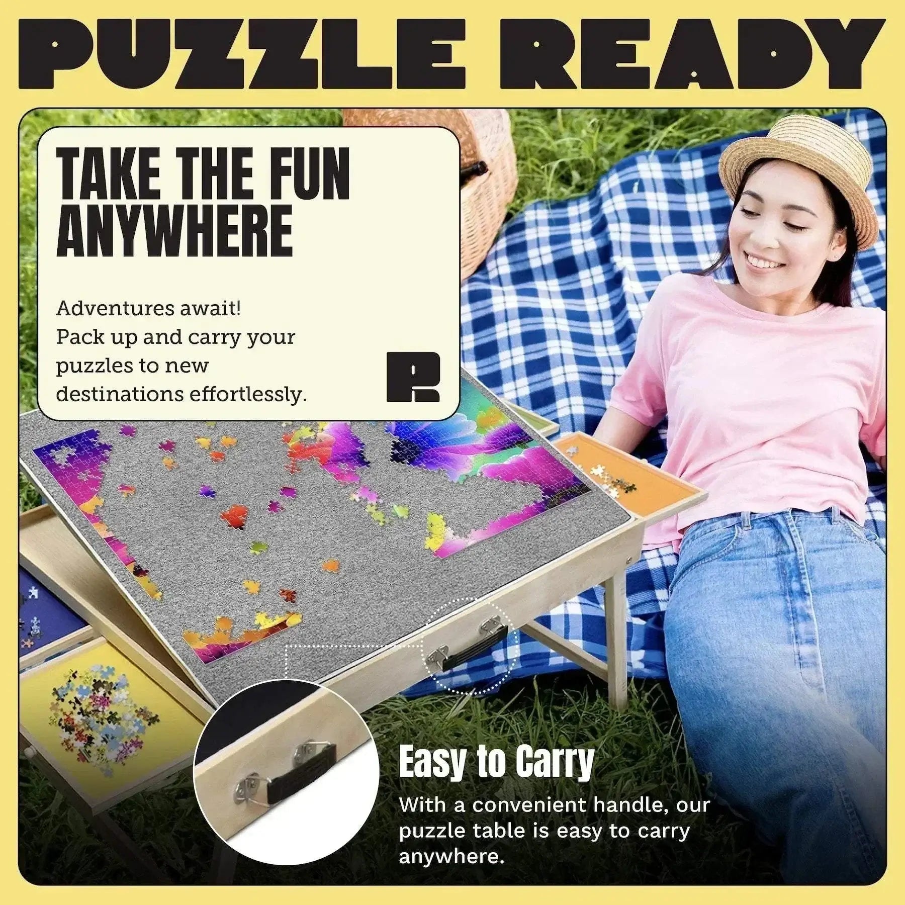Puzzle Ready Puzzle Board with Short Legs - 1000 pieces