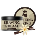 Vanilla scented shaving cream for men in 5.3 oz tub, perfect for sensitive skin.