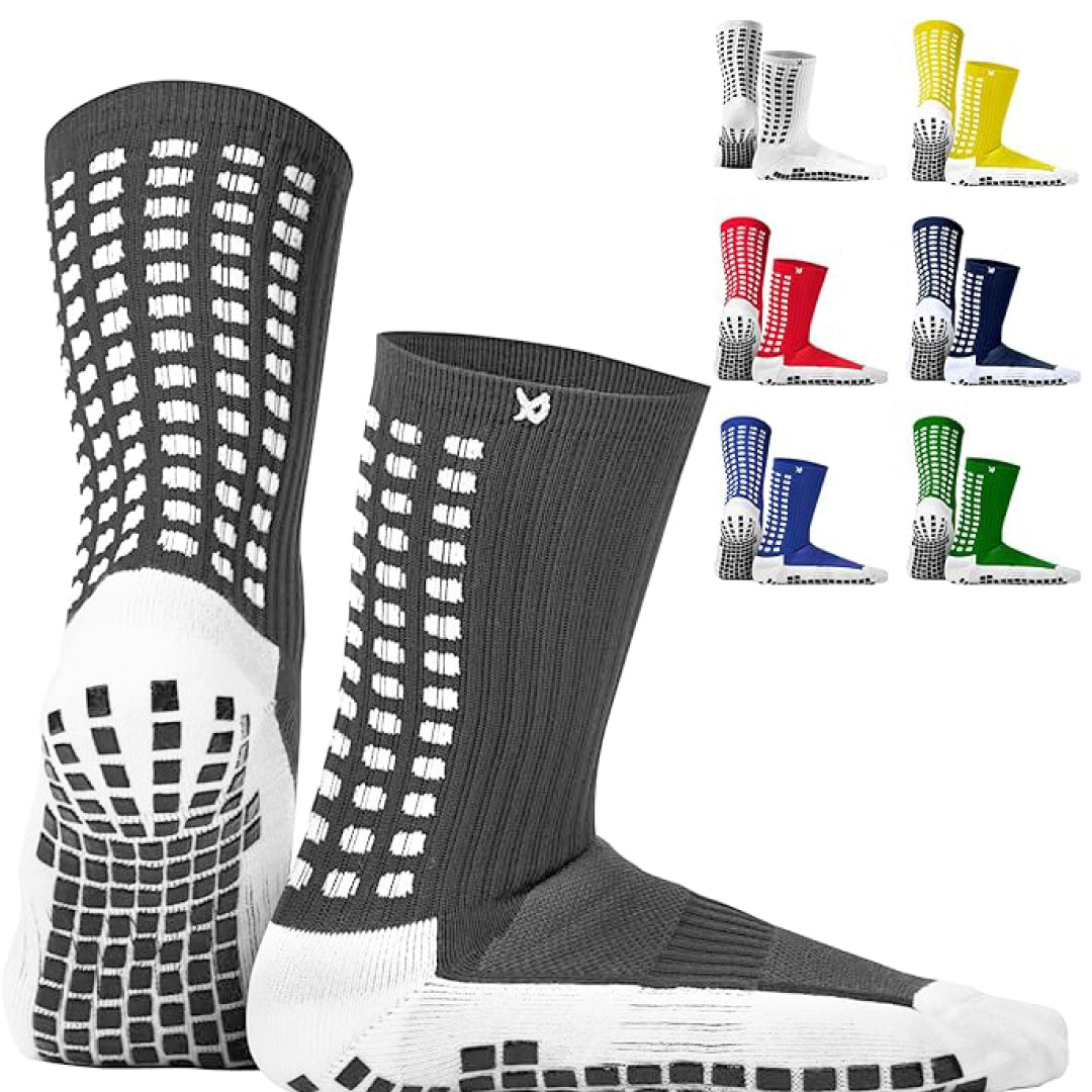 Lux Soccer Grip - Calf Sock - Grey