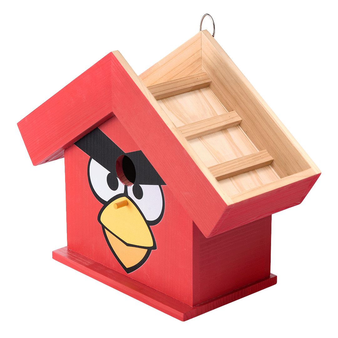 WildYard X Angry Birds™ Flowerpot Birdhouse animated
