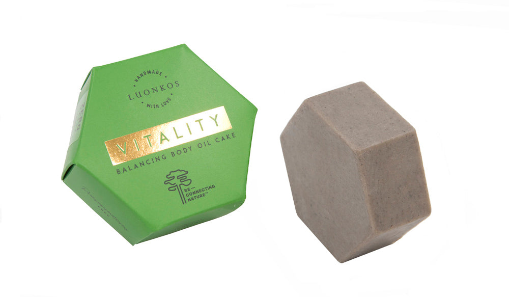 Luonkos Vitality balancing body oil cake