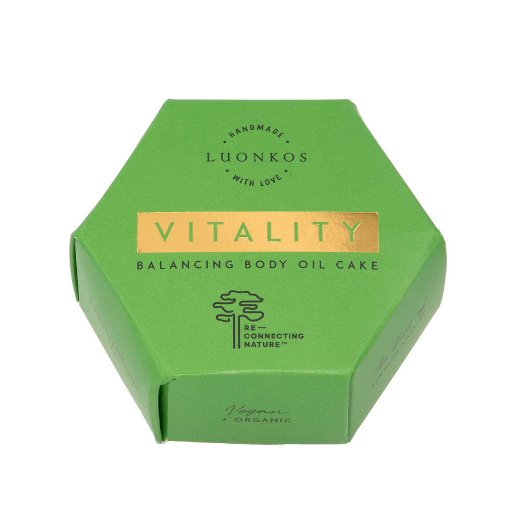 Luonkos Vitality balancing body oil cake