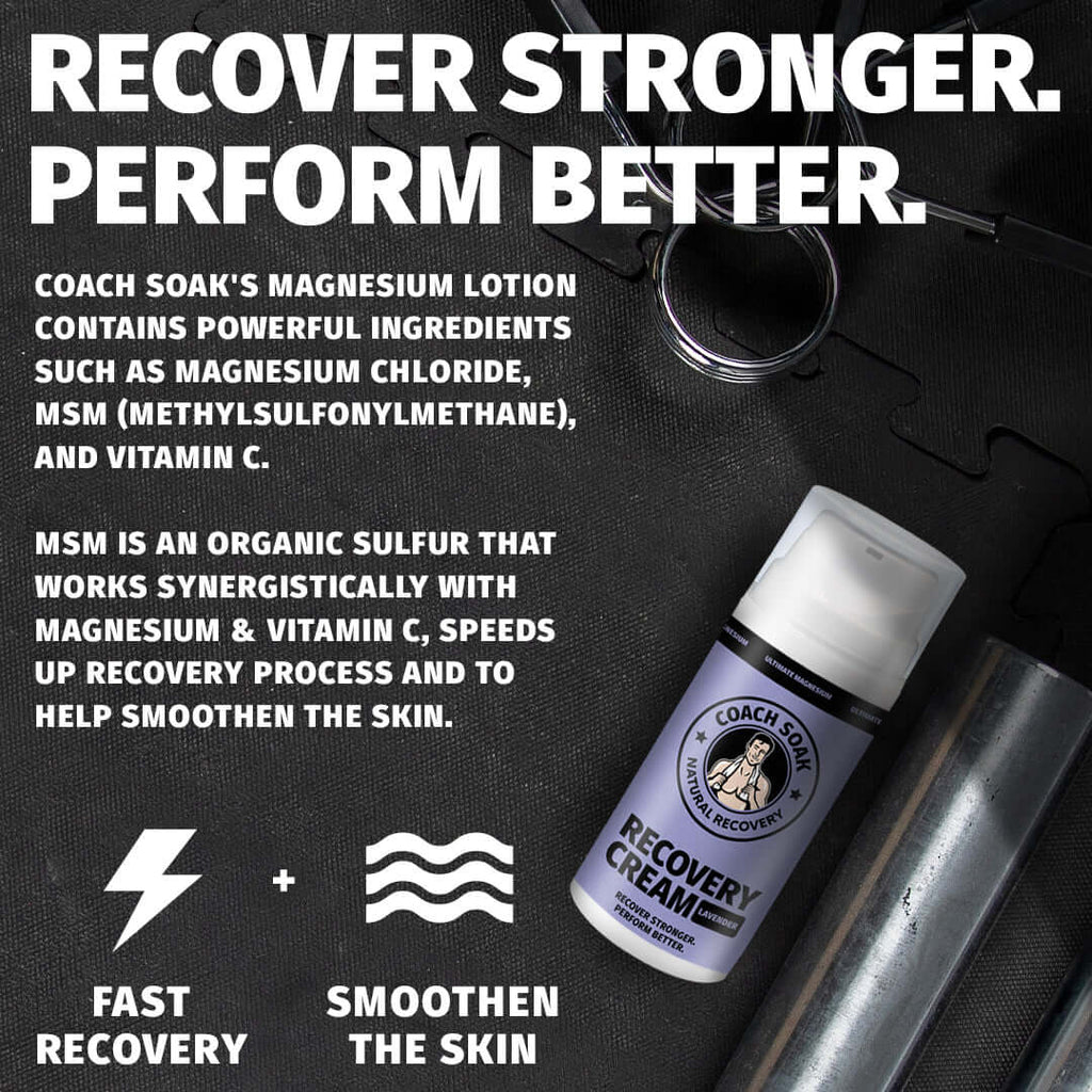 Krem do regeneracji mięśni Coach Soak - kojąca lawenda - 100 ml