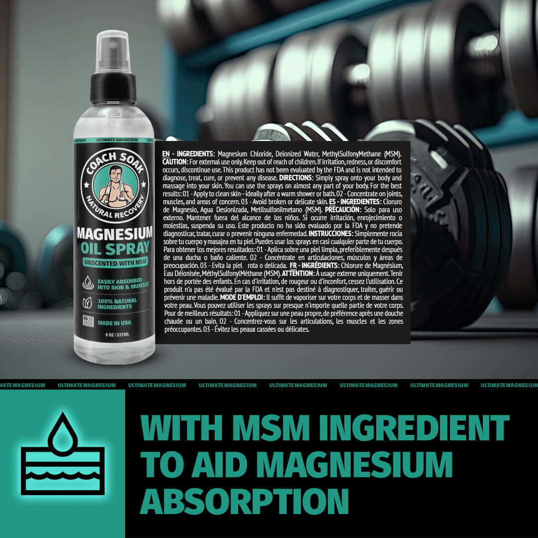 Coach Soak Magnesium Olie Spray