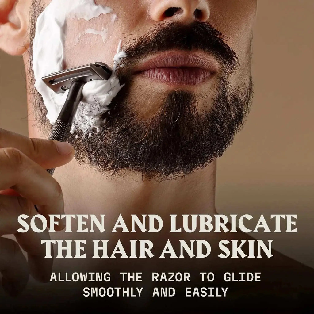 Pre Shave Oil for Men with Vanilla scent providing enhanced glide and skin protection during shaving.
