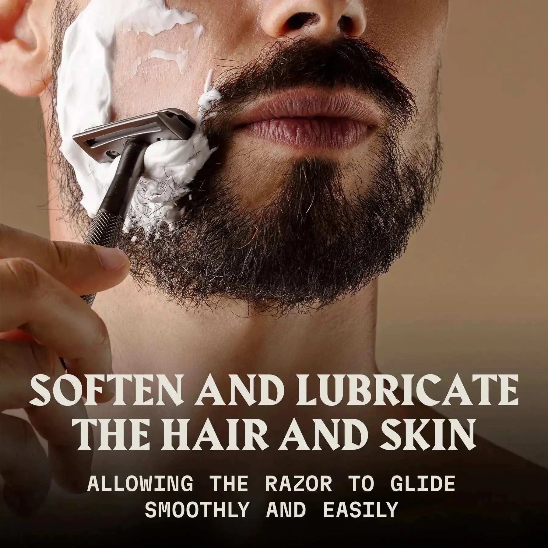 Pre Shave Oil for Men with Vanilla scent providing enhanced glide and skin protection during shaving.