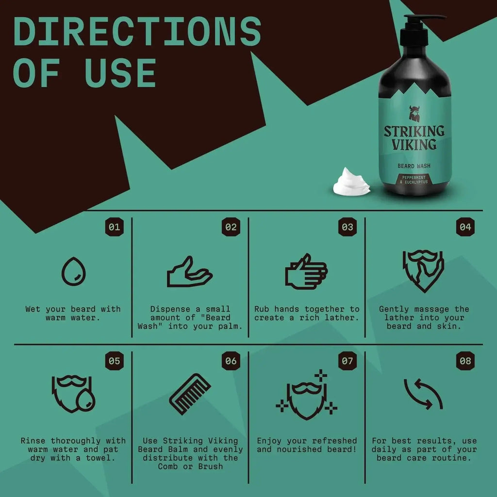 how to use Beard Shampoo (Natural Peppermint & Eucalyptus) 