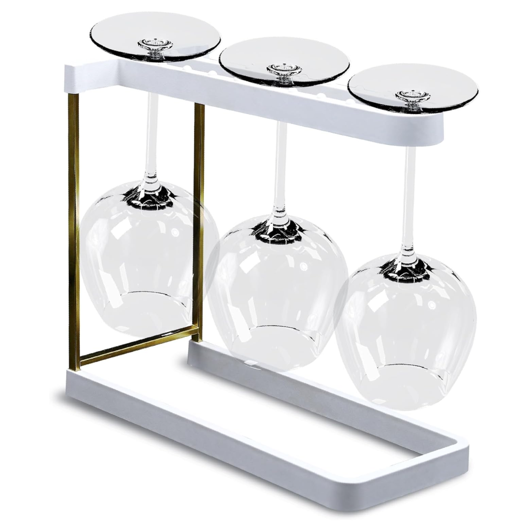 Happy Sinks Wine Glass Rack - White