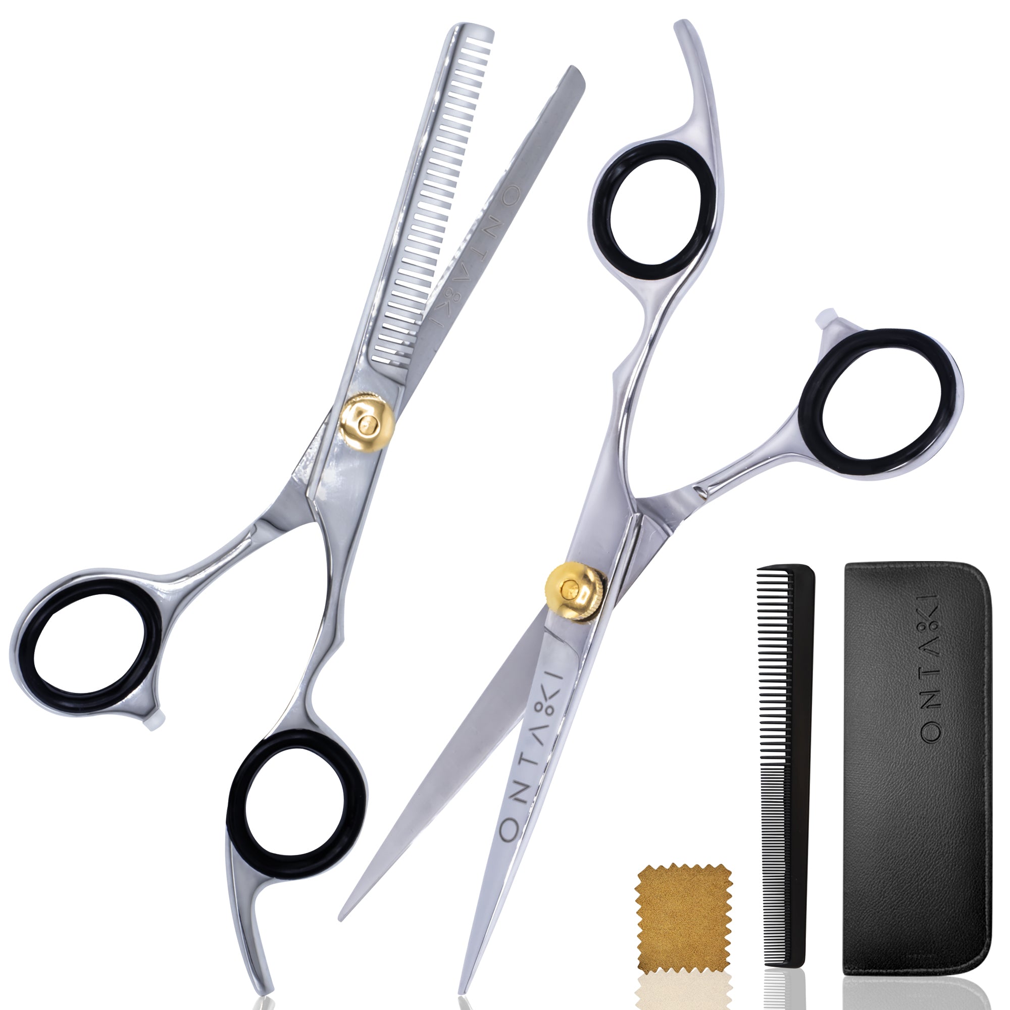 ONTAKI Hair Thinning Shears Kit Silver
