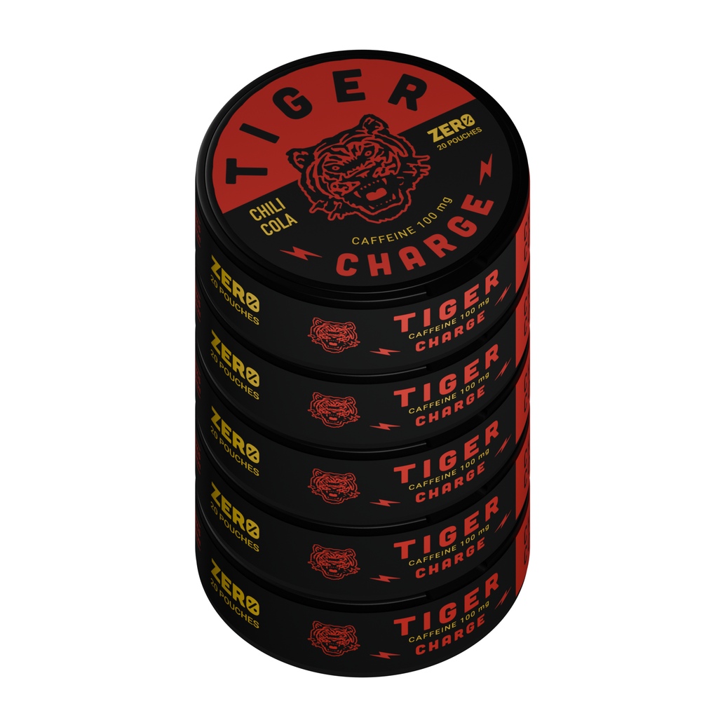 Tiger Charge Chili Cola caffeine pouches - detail 1